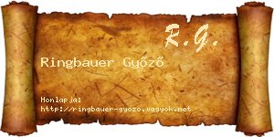 Ringbauer Győző névjegykártya