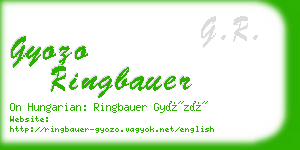 gyozo ringbauer business card